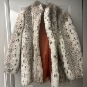 VINTAGE Jordache Faux Fur Coat